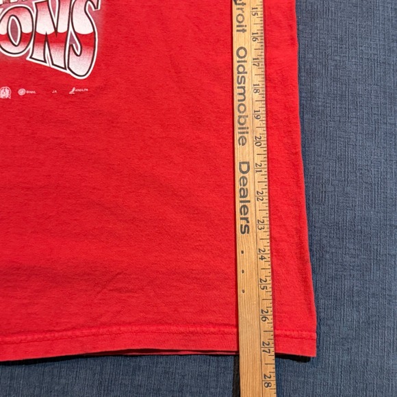 Vintage Detroit Red Wings Shirt 1997 Western Conference Champions X Mike Vernon - Picture 4 of 5